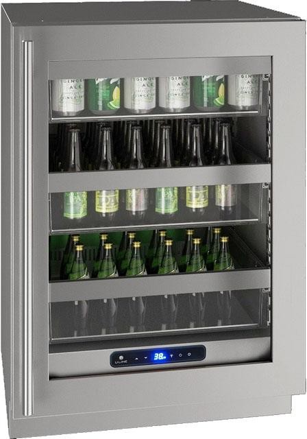 U-Line 24 Inch 5 Class 24 Freestanding/Built In Undercounter Compact All-Refrigerator UHRE524SG01A