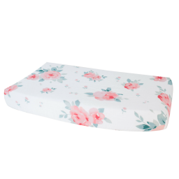 Rosy Luxury Muslin Changing Pad Cover