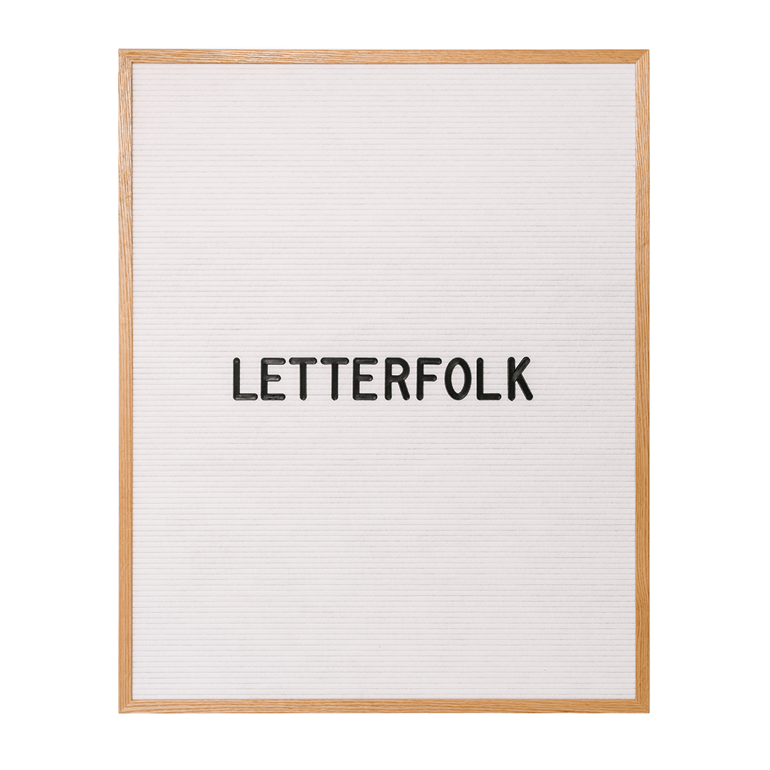 Letterfolk - The Wordsmith Letter Board - White