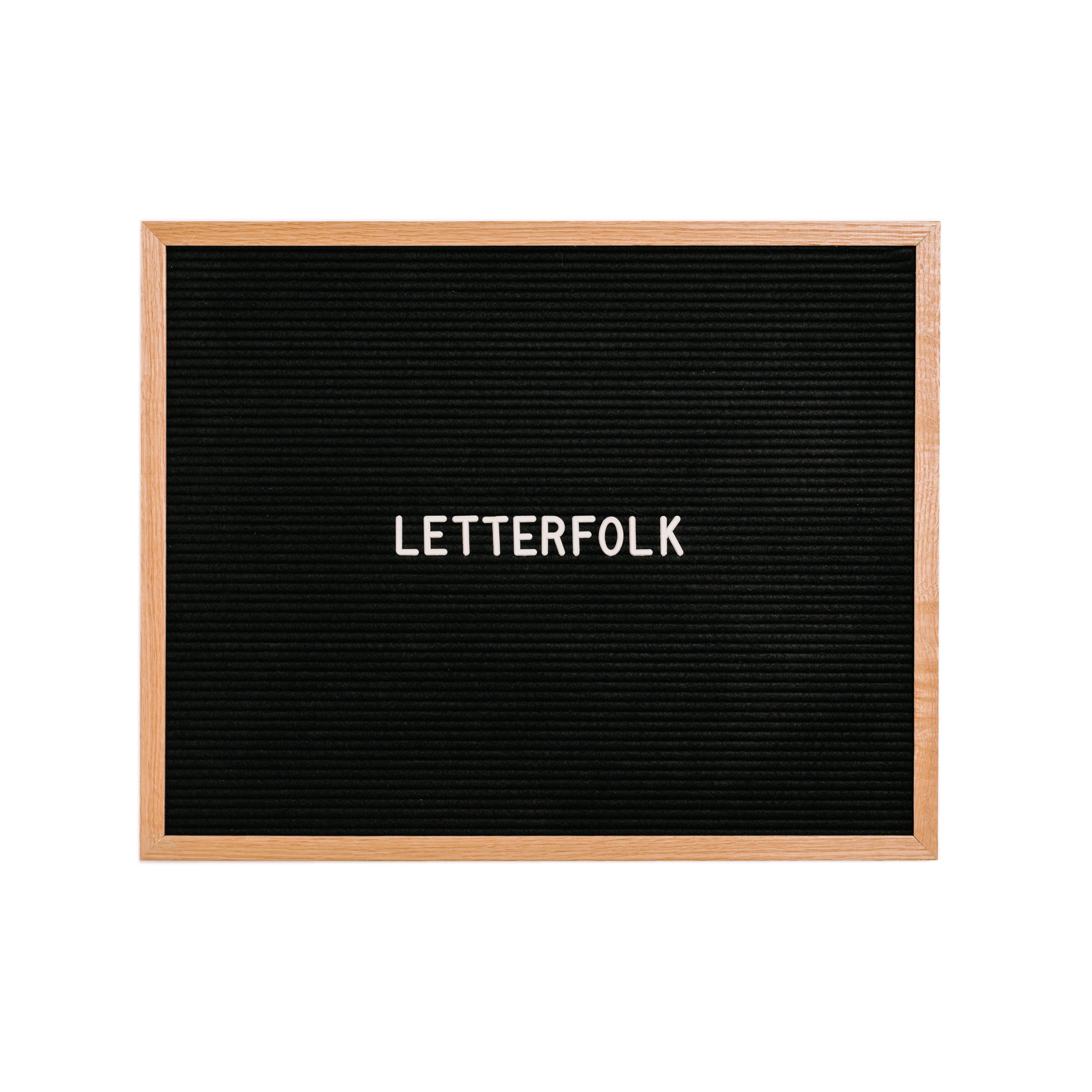 Letterfolk - The Copywriter Letter Board - Oak