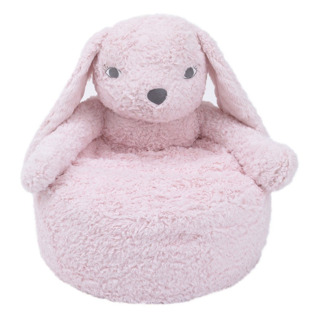 Pink Bunny Luxe Cuddle Plush Chair