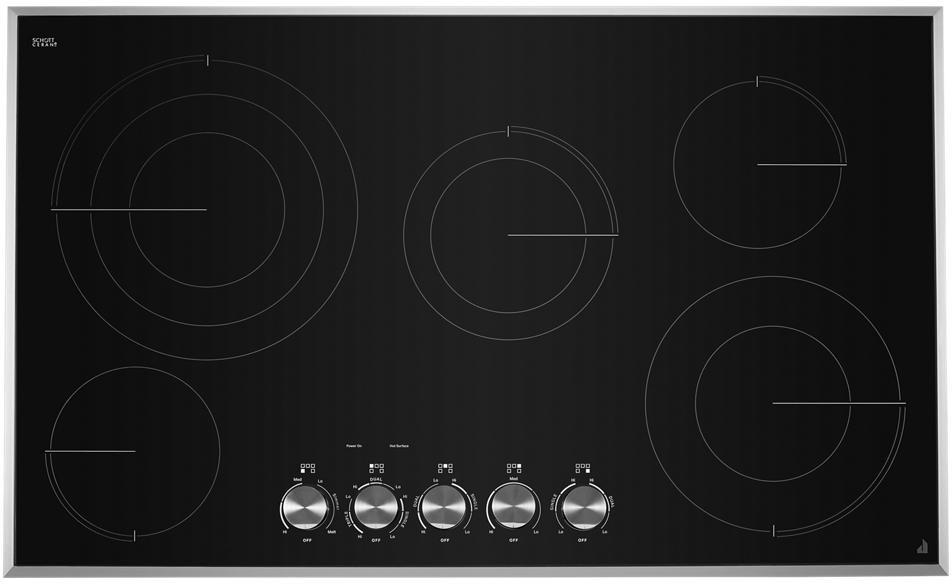 JennAir Lustre Stainless 36 Electric Drop-In Cooktop JEC3536HS