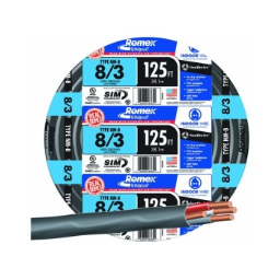 Southwire 63949202 Non-Metallic 8/3  Sheathed Cable w/Ground ~ 125 Ft