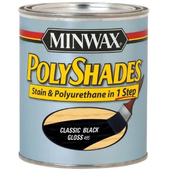 Minwax 61495 Polyshade - Classic Black Gloss - 1 Qrt