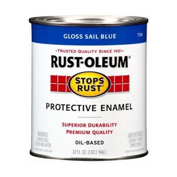 Rust-Oleum 7724502 Protective Enamel, Sail Blue ~ Quart