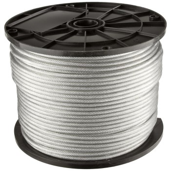 Campbell Chain 700-0897 Vinyl Coated Cable ~ 1/4&quot; x 200 Ft