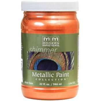 Modern Masters ME702-32 Metallic Paint, Burnt Orange 32 Ounce