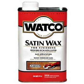 Watco 67041 Satin Finishing Wax, Natural ~ Quart