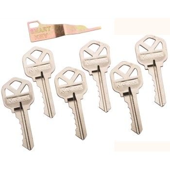 Kwikset 83336-001 Cut Keys for Kwikset Smart Key Locks ~ 6 Pk