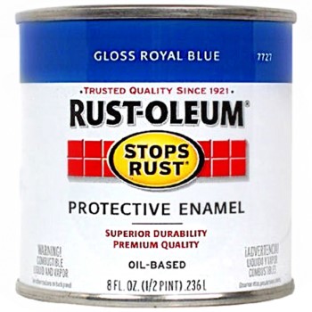 Rust-Oleum 7727730 Stops Rust Protective Enamel, Royal Blue Gloss ~ 8 oz