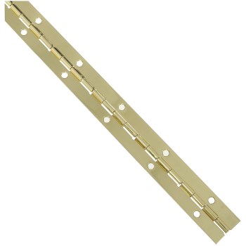 National 265355 Brass Finish Continuous Hinge ~  1 1/16" x  12"