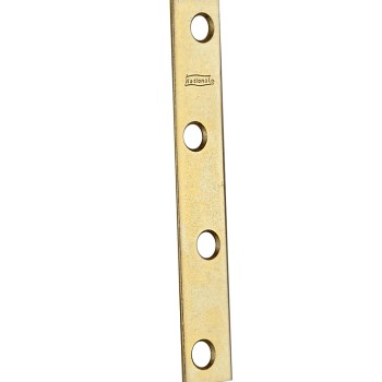 National 191056 Mending Brace, Brass ~ 4" x 5/8"
