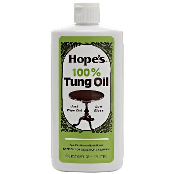 Hope's  16TO12 Tung Oil, 100% Pure ~ Hope Company,  One Pint
