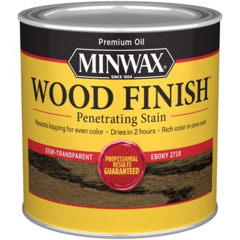 Minwax 22718 Ebony Wood Stain ~ 1/2 Pint