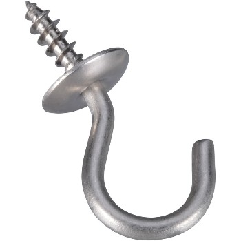 National N348-433 Cup Hooks, Stainless Steel ~ 3/4"