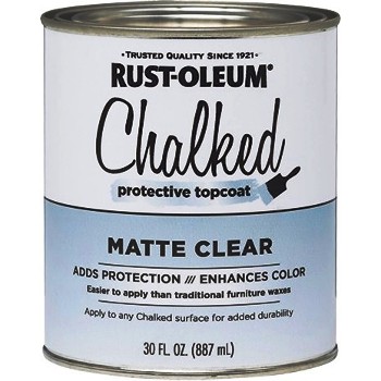 Rust-Oleum 287722 Chalked Protective Topcoat ~ Clear Matte