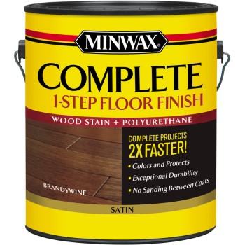 Minwax 672070000 Complete 1 Step Floor Finish, Brandywine ~ Gallon