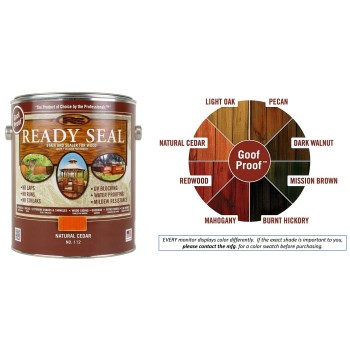 Ready Seal  112 Ready Seal Stain and Sealer,  Natural Cedar ~ Gallon