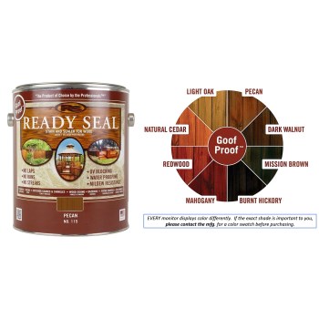 Ready Seal  115 Ready Seal Wood Stain & Sealant, Pecan ~ Gallon
