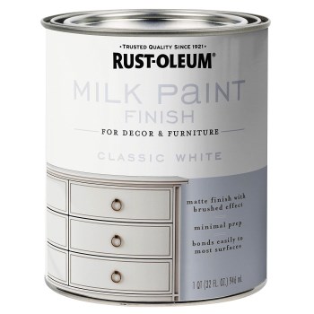 Rust-Oleum 331049 Milk Paint Finish,  Classic White ~ Quart