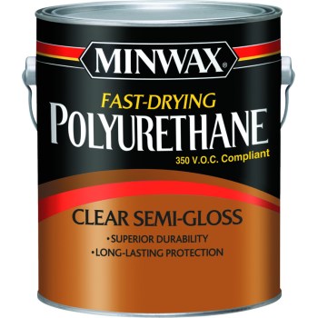 Minwax 319010000 Fast Drying Polyurethane, Clear Semi Gloss ~ Gallon