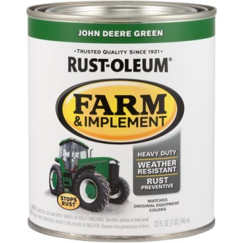 Rust-Oleum 280108 Rust-Oleum Farm and Implement Paint, John Deere Green ~ Quart