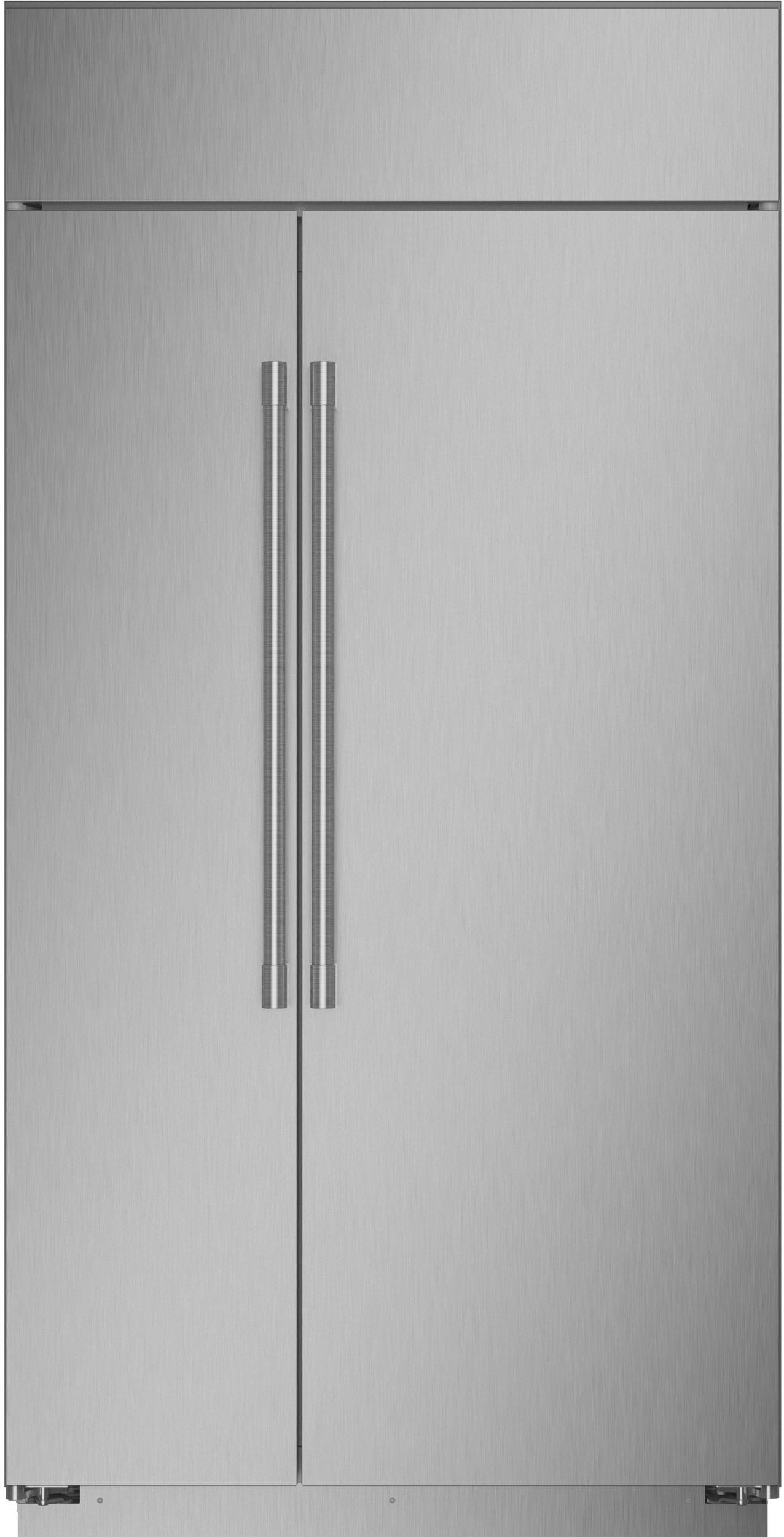 Monogram 42 Inch 42 Built In Counter Depth Side-by-Side Refrigerator ZISS420NNSS
