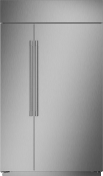 Monogram 48 Inch 48 Built In Counter Depth Side-by-Side Refrigerator ZISS480NNSS