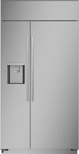 Monogram 42 Inch 42 Built In Counter Depth Side-by-Side Refrigerator ZISS420DNSS