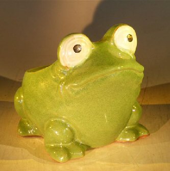 Green Frog Planter<br><i>7.0 x 9.0 x 7.5</i>