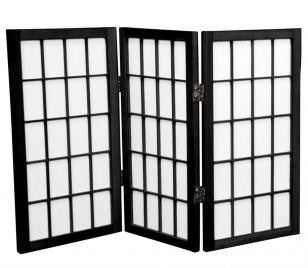 Desktop Window Pane Shoji Screen<br>3 Panels, 24 Tall