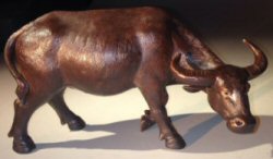 Glazed Figurine - Standing Buffalo