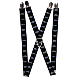 Suspenders - 1.0" - Ford Oval Logo REPEAT