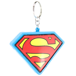 Squishy Stress Keychain - Superman Shield Icon Blue/Red/Yellow