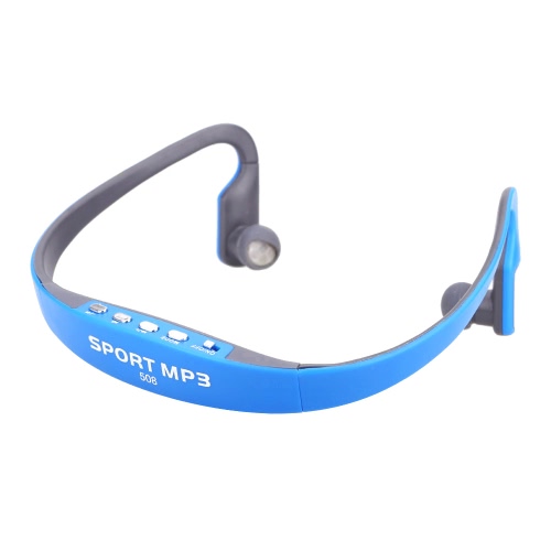 Portable Sport Wireless TF FM Radio Headset Music MP3 Player Blue