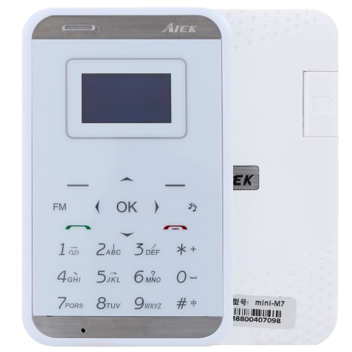 Aiek M7 2G Low Radiation Mini Mobile Ultra Slim 0.96" 32MB RAM for Children
