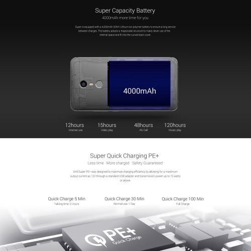 UMI Super 4G Android 6.0 Smartphone 5.5" 64 bit Octa Core 4GB 32GB Fingerprint