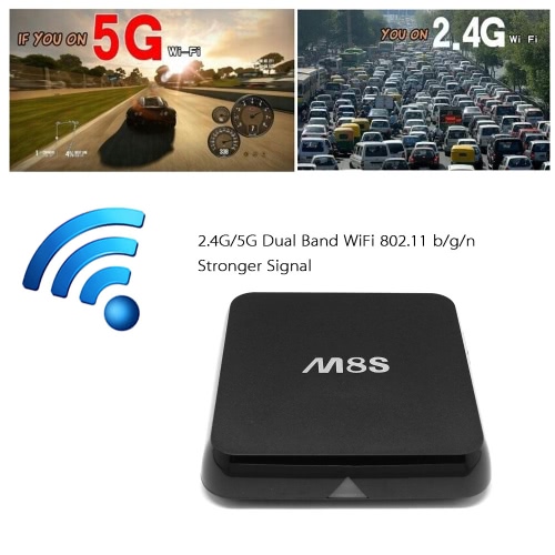 M8S Android 4.4 TV Box 2G / 8G Miracast Airplay Bluetooth 4.0 Smart Media Player