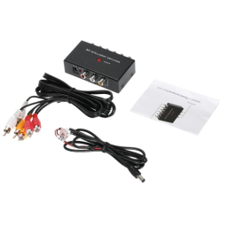 Portable AV Intelligent Switcher 2 to 1 Channel RCA Audio Video Switcher