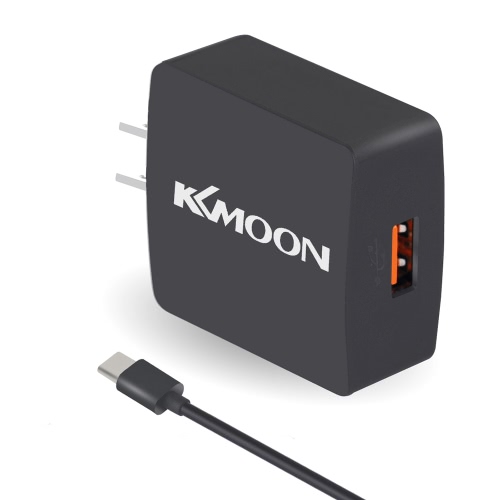KKmoon K6 Charge Suit Charger Plug Charger Adapter QC3.0 + Micro USB Cable