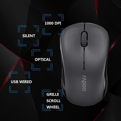 Rapoo N1130 USB Wired Optical Mouse
