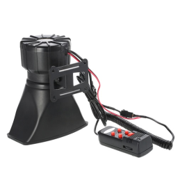 12V 60W 5 Sound Car Warning Alarm Police Fire Siren Horn Loud PA Speaker MIC System