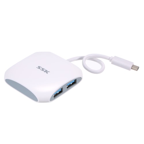 SSK Superspeed USB 3.0 Type-C 4 Ports Interface Hub Adapter