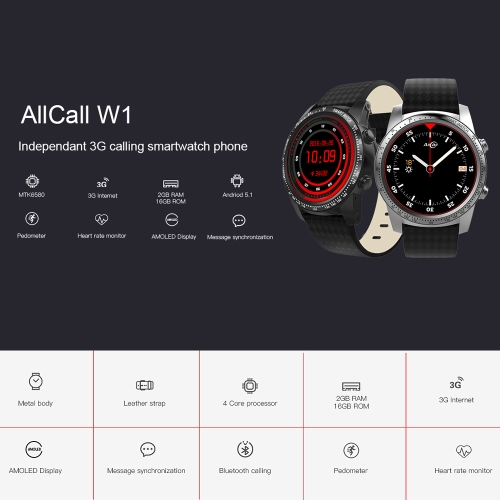 AllCall W1 Watch-Phone 2GB RAM 16GB ROM
