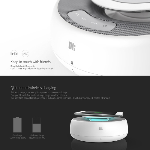 NILLKIN MC2 BT Speaker With Fast Wireless Charging Function