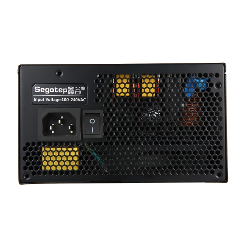Segotep 1250W GP1350G ATX PC Computer Mining Power Supply 80Plus Gold Active PFC Support 6 Graphics Cards