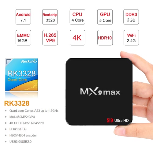 MX9 max Smart Android 7.1 TV Box