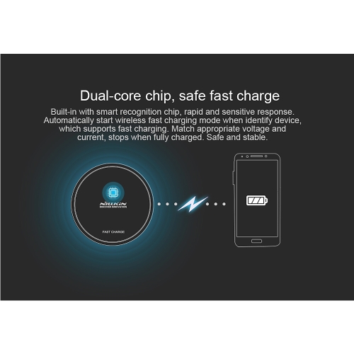 NILLKIN Magic Disk ¢ó Wireless Charger(Fast Charge Edition) Qi Standard Smart Chip Enengy Saving Safety Protection Wireless Fast Charger For iPhone 8 X Samsung Galaxy S8 Note 8