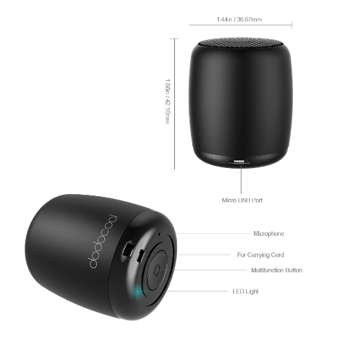 dodocool Mini Portable Rechargeable Wireless Speaker
