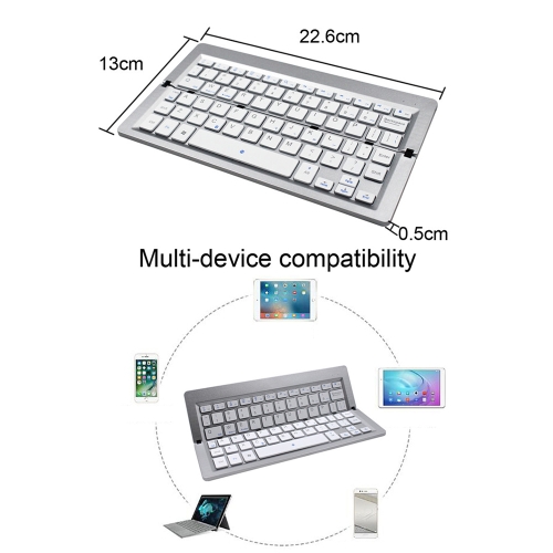 FK608A BT Keyboard Foldable Mini Wireless Touchpad Keypad